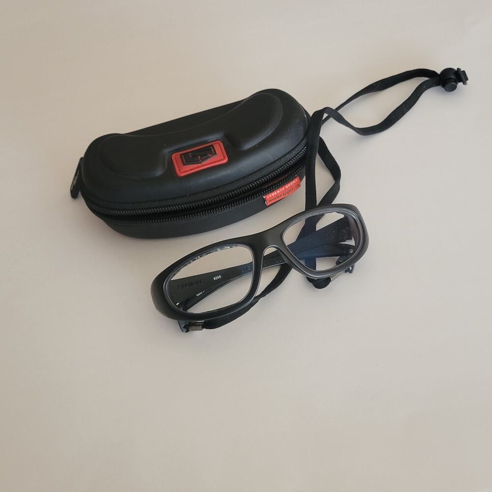 Liberty Sport Experience 205 Black Wrap Sports Goggles Glasses 60-18-135 W/Case